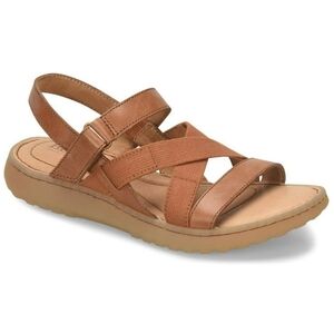 Born Womens Manta Strappy Sabdal In Cognac/Tan, Size 9